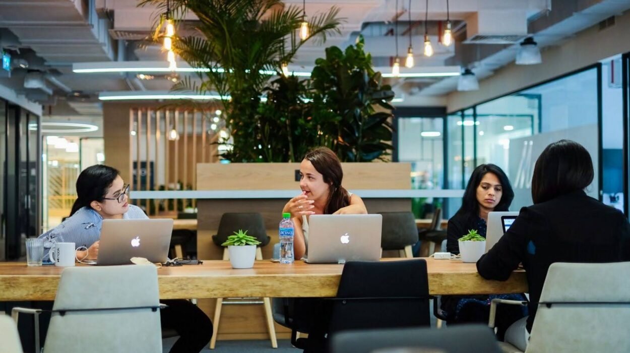 Office group discussion
